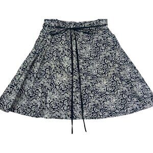 NEW Philippe Adec Womens  Pleated Skirt Navy Blue Office Siren Size 10 Ret. $275